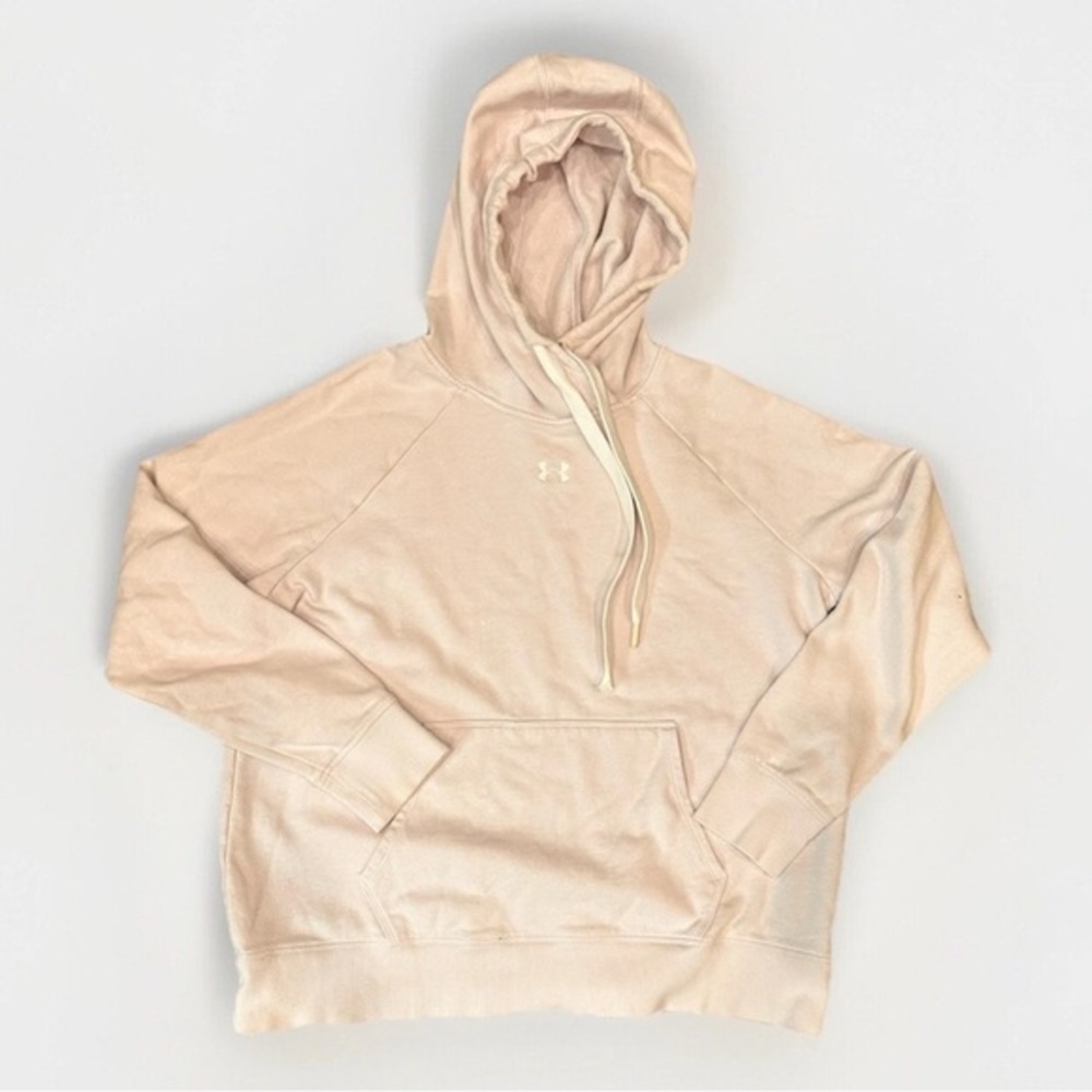 Under Armour Pullover Rival Fleece HB Hoodie Women's Large Light Pink